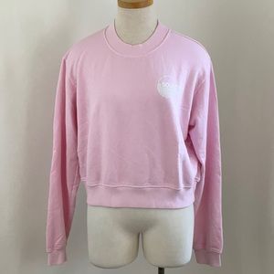 Soul Cycle Cropped Pink Sweatshirt
